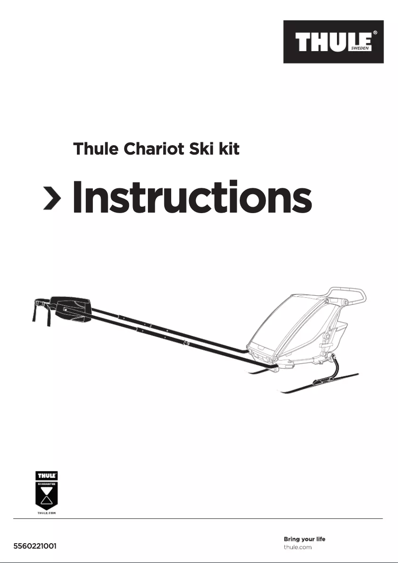 First page image of the manual for Chariot Ski kit