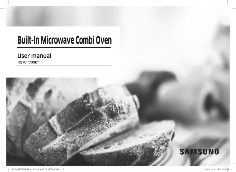 First page image of the manual for NQ70CG700DSR