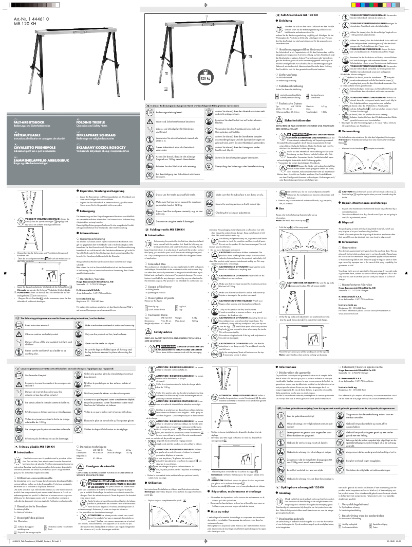 Page 1 of the manual User Manual Brennenstuhl MB 120 KH