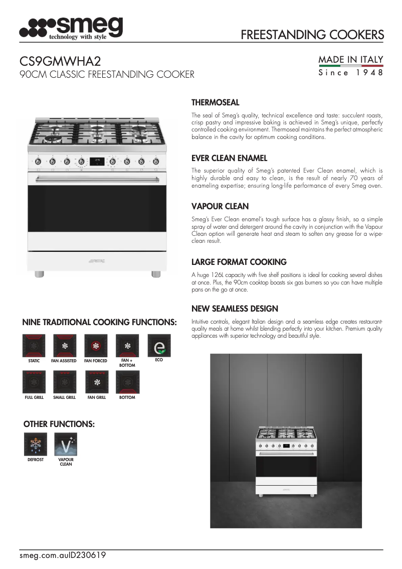 First page image of the manual for CS9GMWHA2
