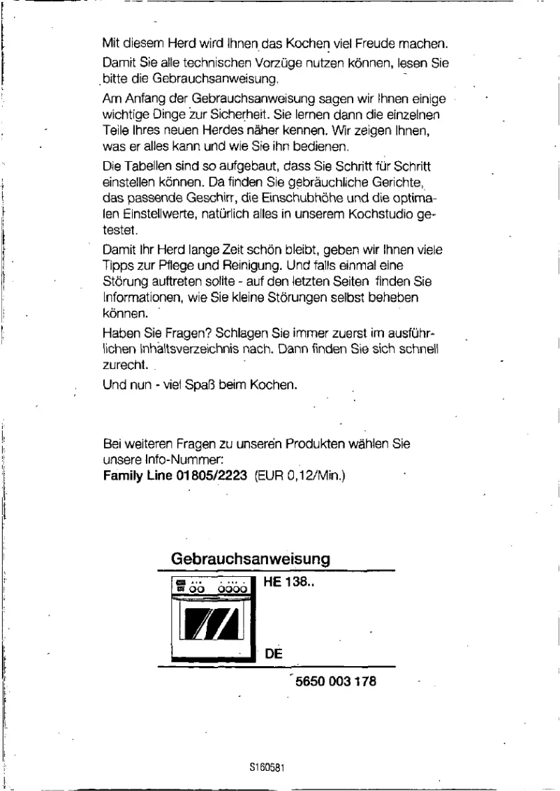 First page image of the manual for HE13855