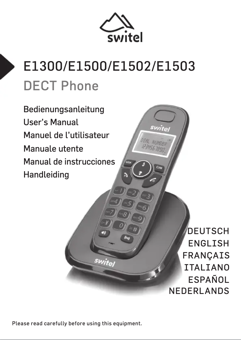 First page image of the manual for E1500