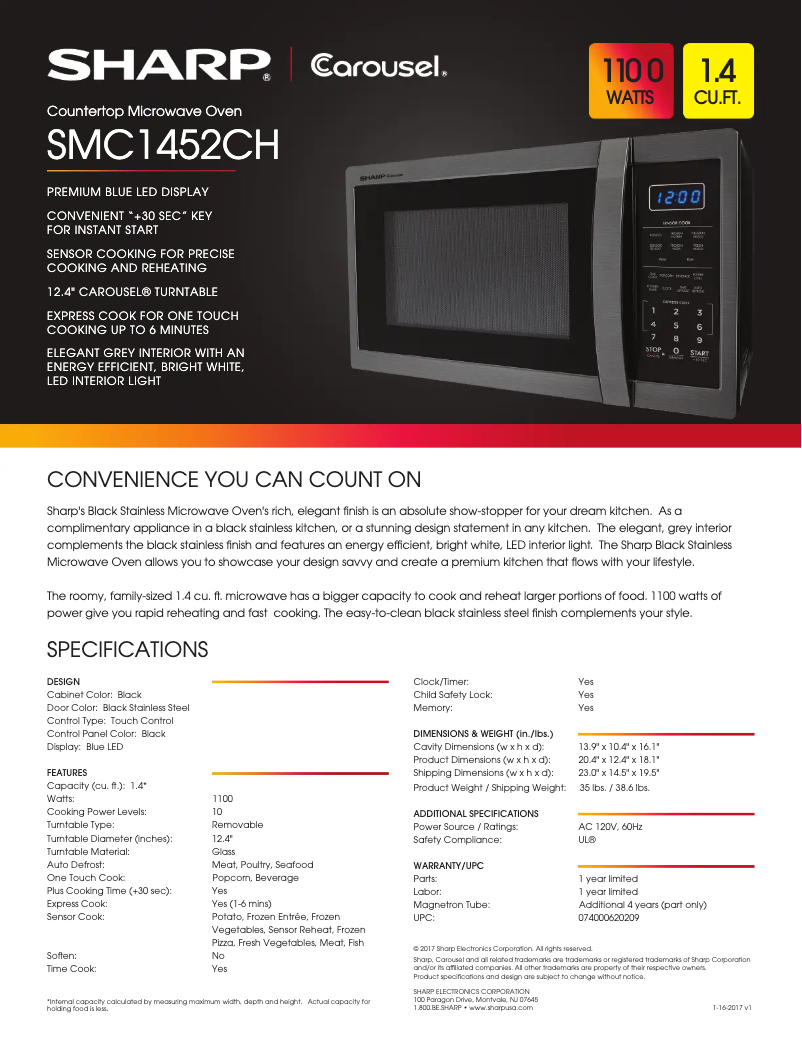 First page image of the manual for SMC1452CH