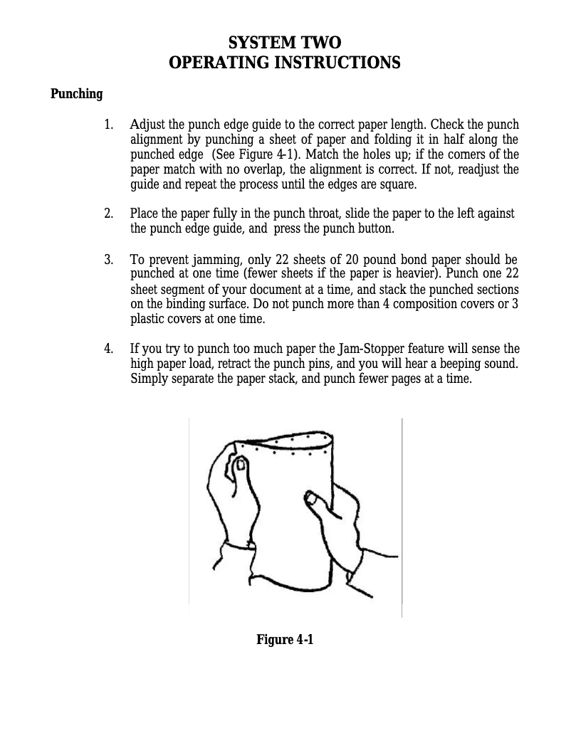 First page image of the manual for SureBind System 2