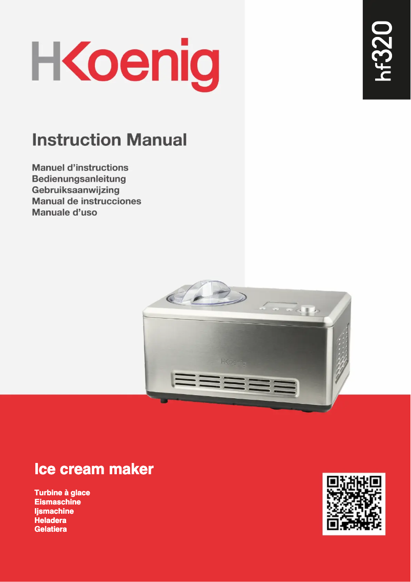 Page 1 of the manual User Manual H.Koenig HF320