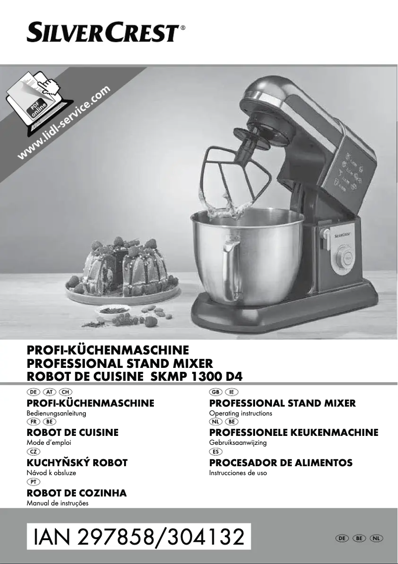 First page image of the manual for SKMP 1300 D4