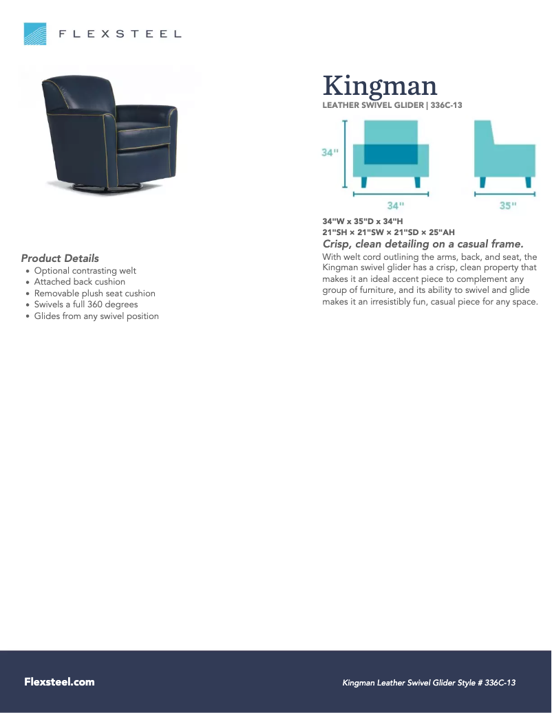 First page image of the manual for Kingman 336C-13