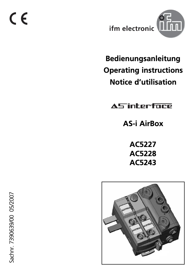 First page image of the manual for AC5227