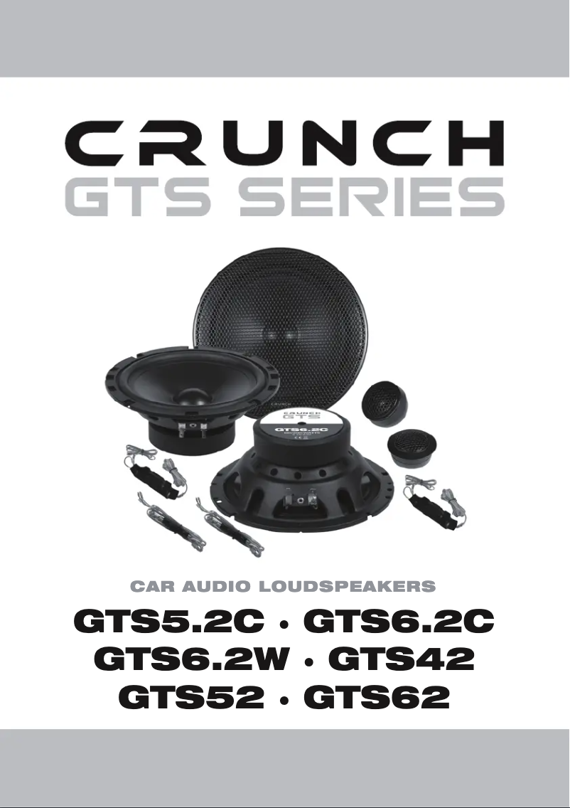 Page 1 of the manual User Manual Crunch GTS42