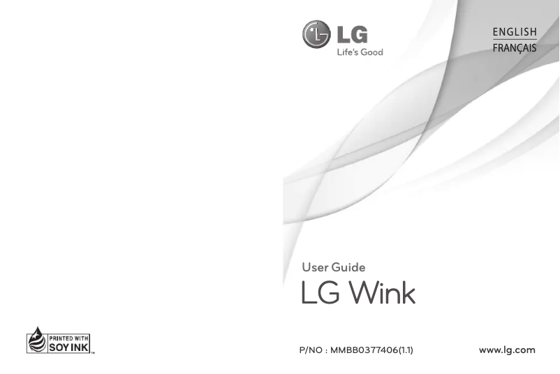 First page image of the manual for GU297A