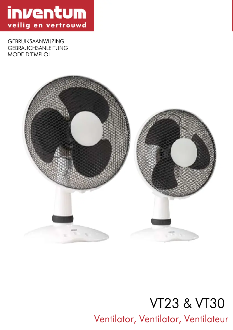 First page image of the manual for VT30