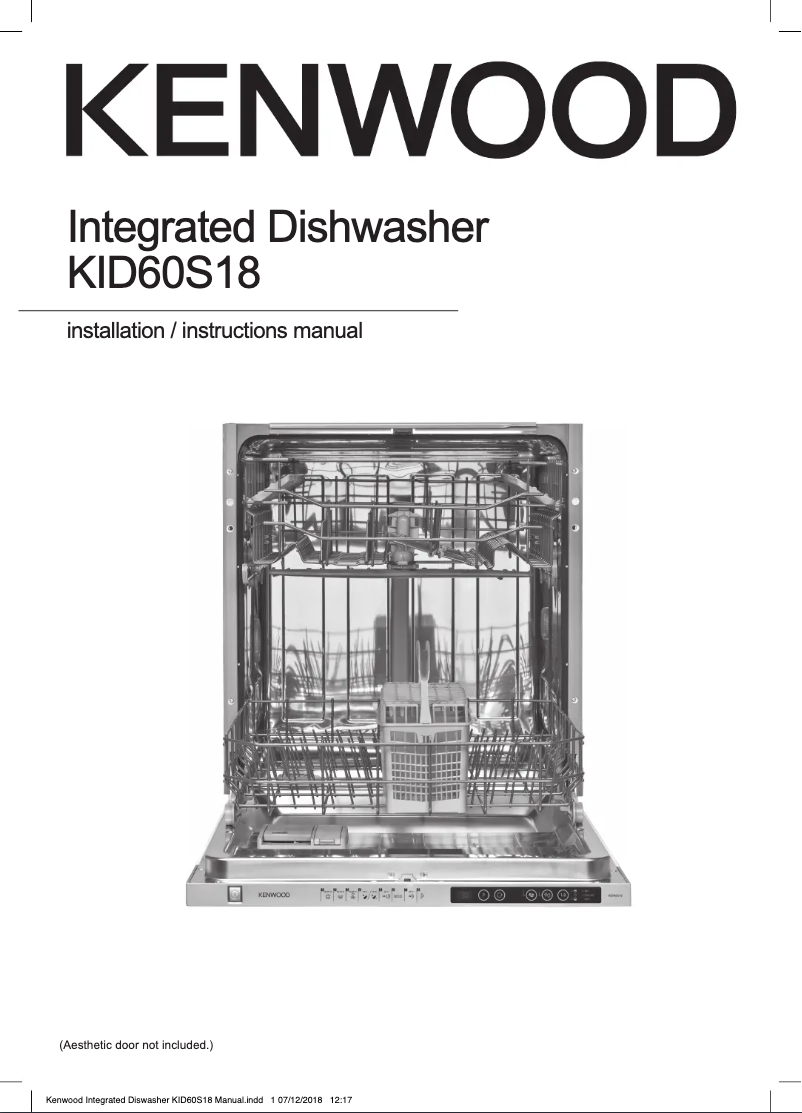 First page image of the manual for KID60S18