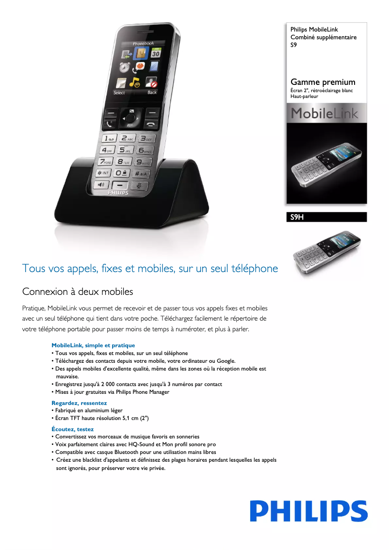 First page image of the manual for S9H