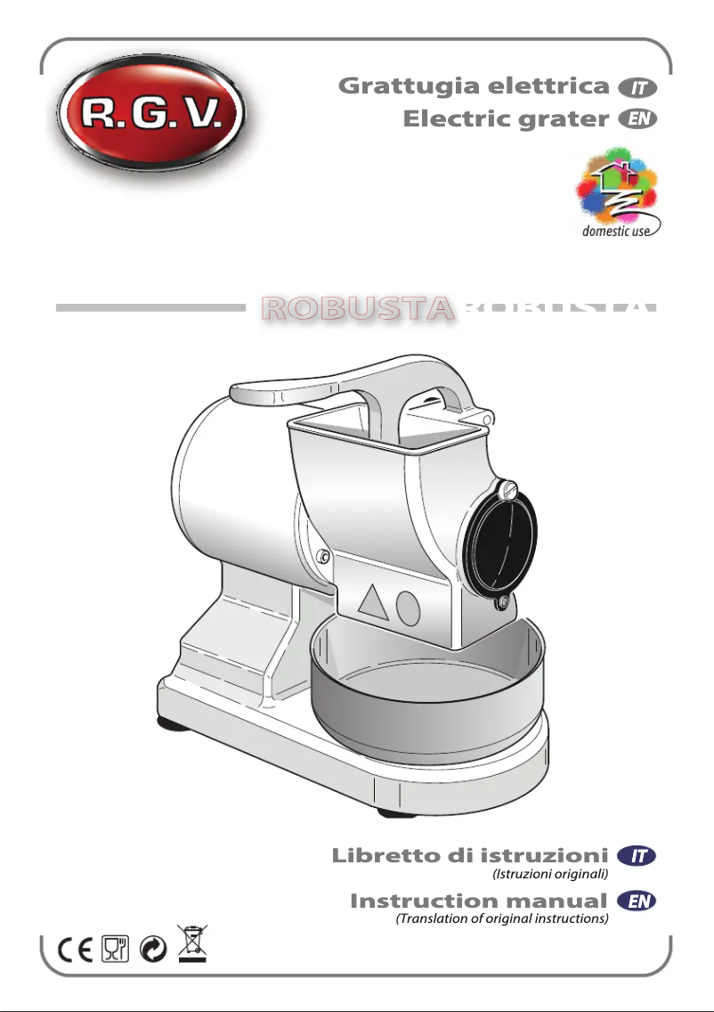 Image de la première page du manuel de l'appareil Robusta 90920