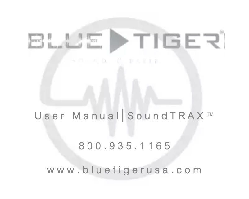 First page image of the manual for Sound TRAX