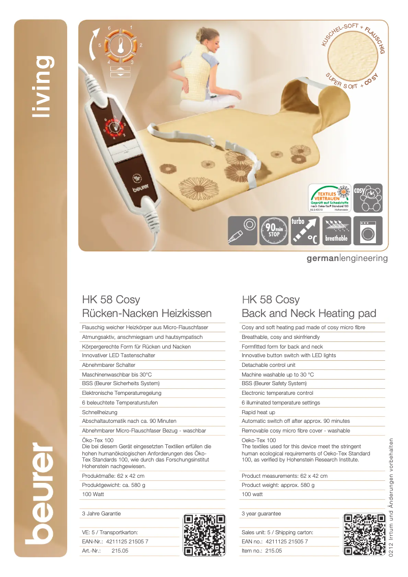 First page image of the manual for HK 58