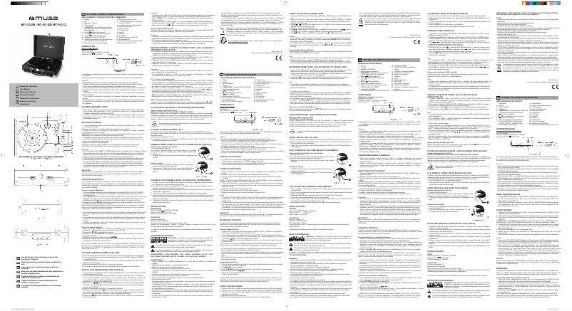 First page image of the manual for MT-103