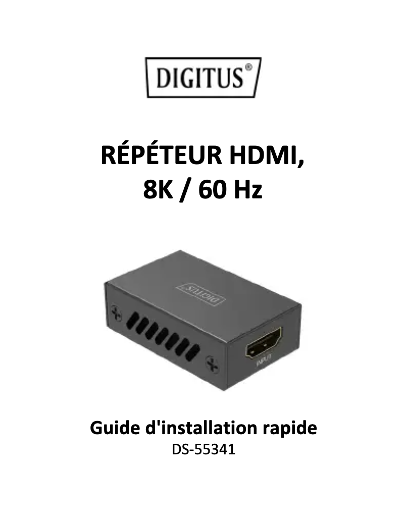 First page image of the manual for DS-55341