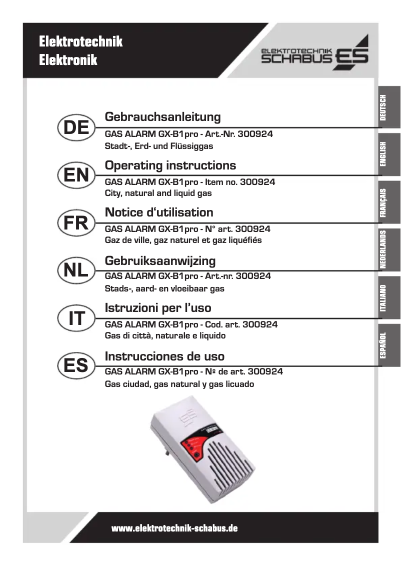 First page image of the manual for GX-B1pro