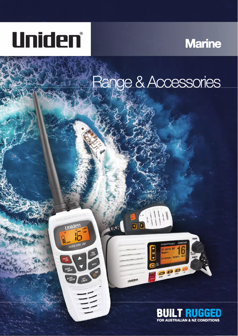 Page 1 of the manual Brochure Uniden UM255