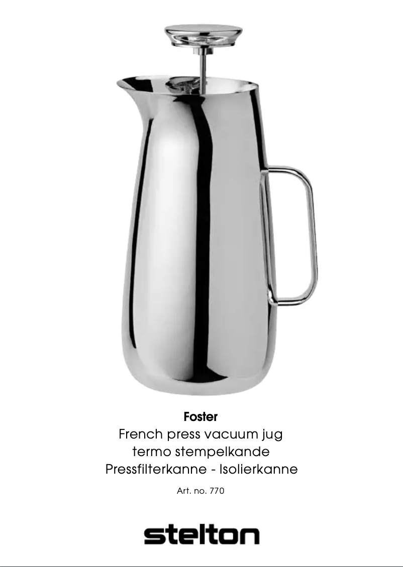 Image de la première page du manuel de l'appareil Foster