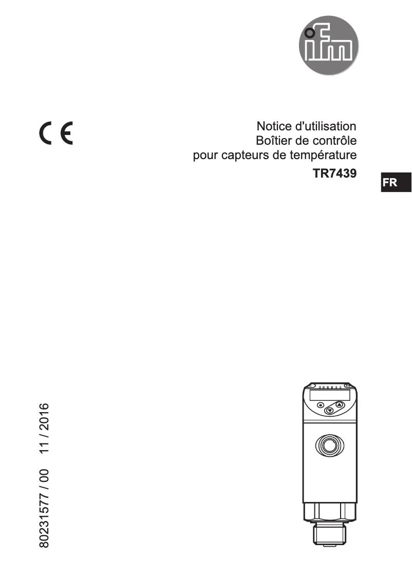 First page image of the manual for TR7439