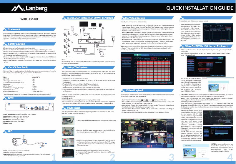 Page 1 of the manual User Manual Lanberg ICS-0404-0020