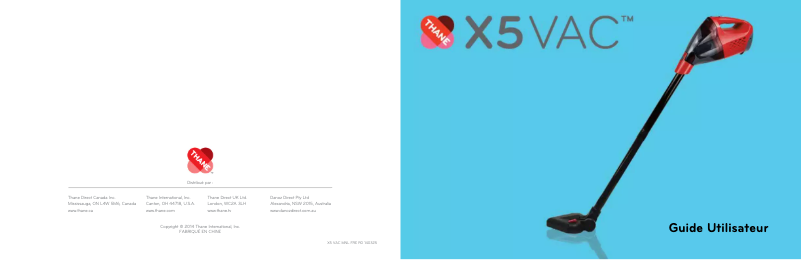 First page image of the manual for X5VAC