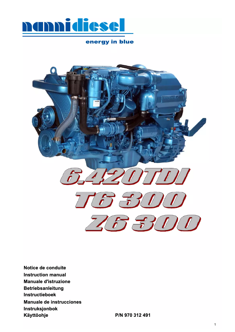 First page image of the manual for T6.300