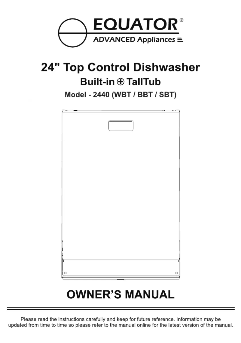 First page image of the manual for WBT 2440
