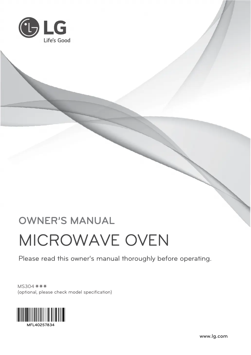 Page 1 of the manual User Manual LG MS3042X1