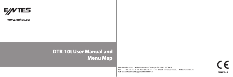 First page image of the manual for DTR-10t