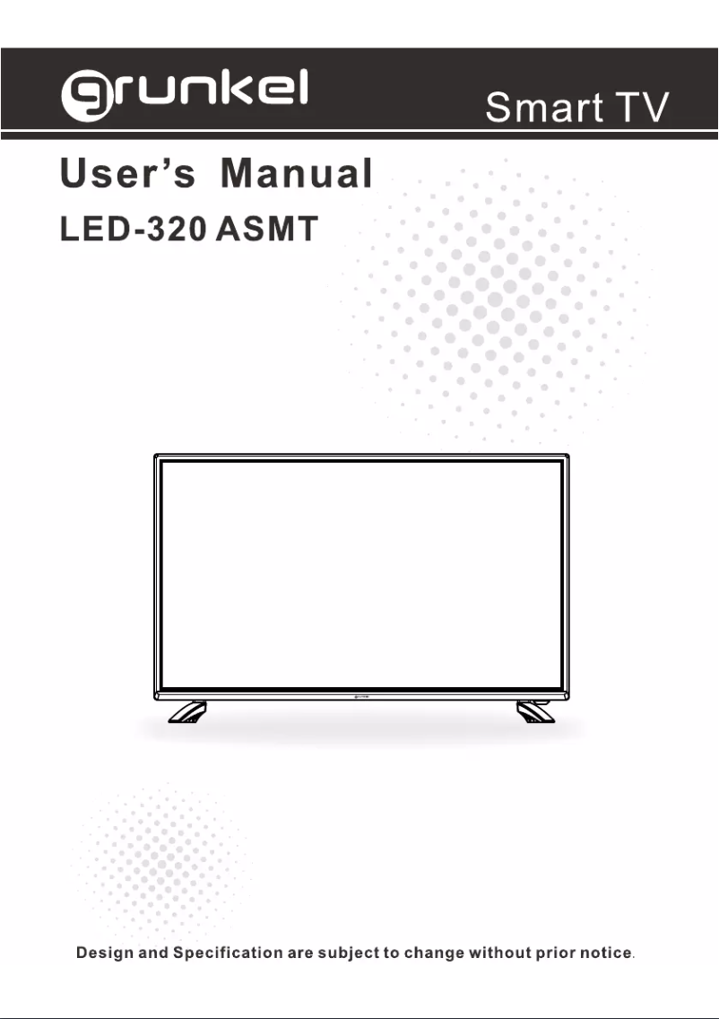 First page image of the manual for LED-320 ASMT