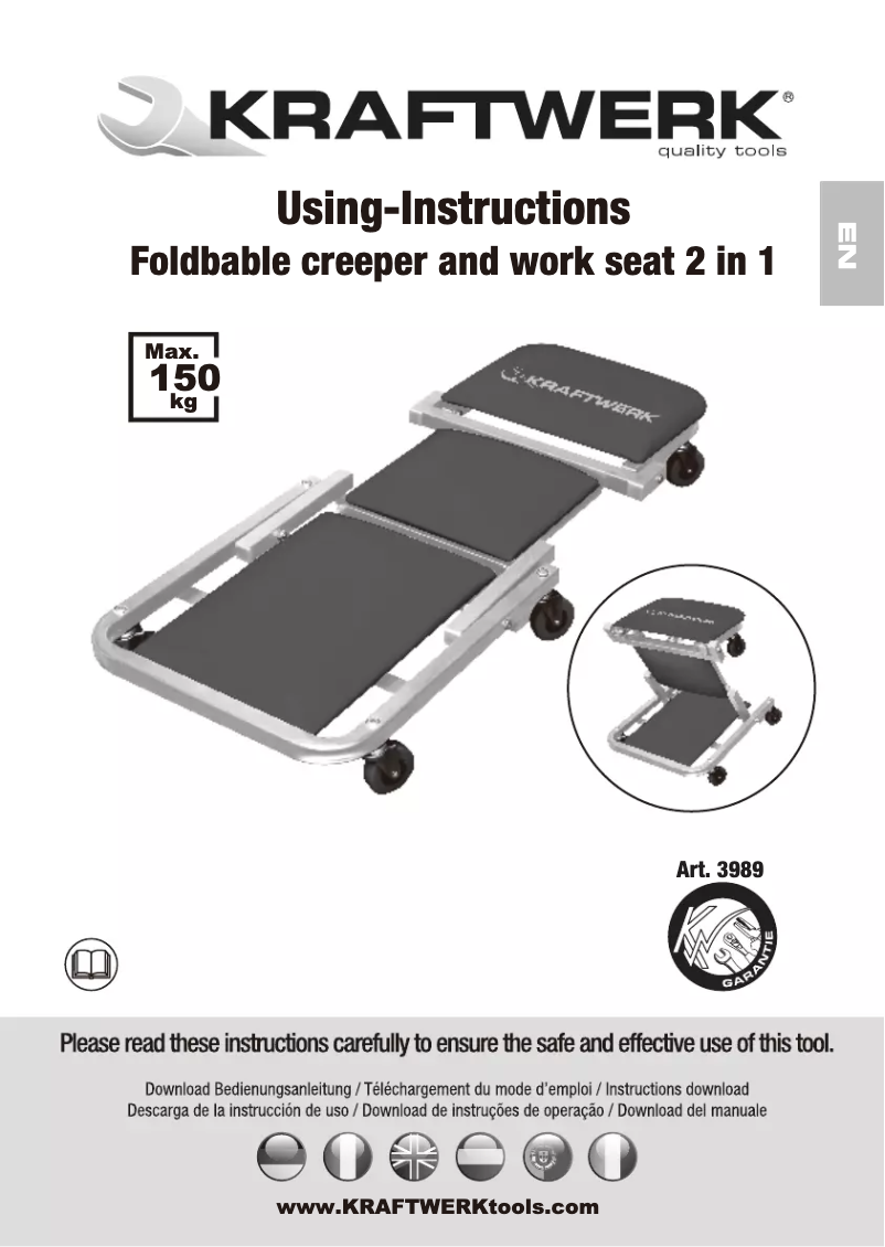 First page image of the manual for 3989