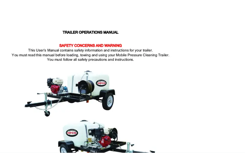 First page image of the manual for 95002