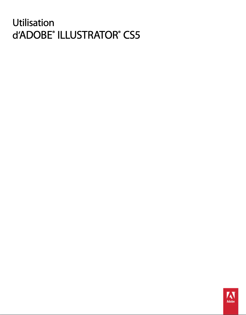First page image of the manual for Illustrator CS5