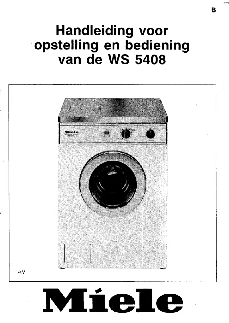 First page image of the manual for WS 5408