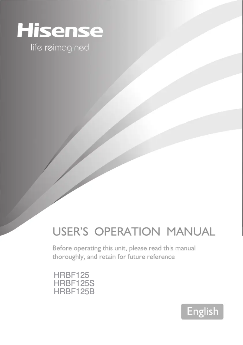 First page image of the manual for HRBF125