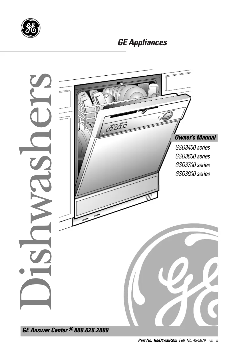 Page 1 of the manual Use and Maintenance Manual GE GSD3620FBB