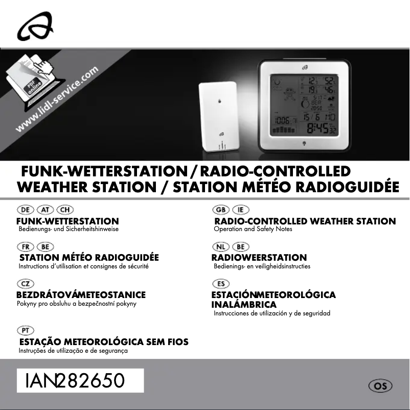 Page 1 of the manual User Manual Auriol IAN 282650