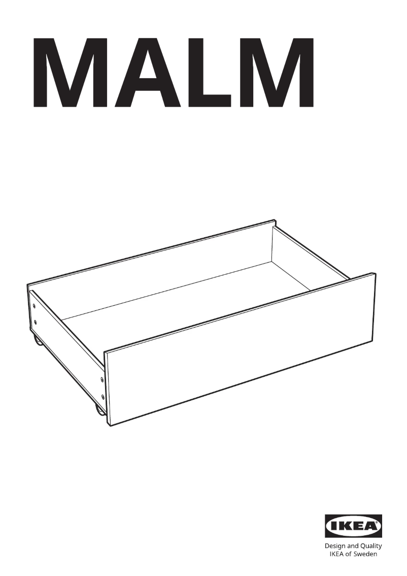 Page 1 of the manual User Manual Ikea MALM 902.618.37