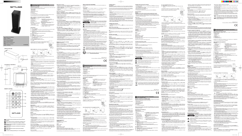 First page image of the manual for M-1190 BTC
