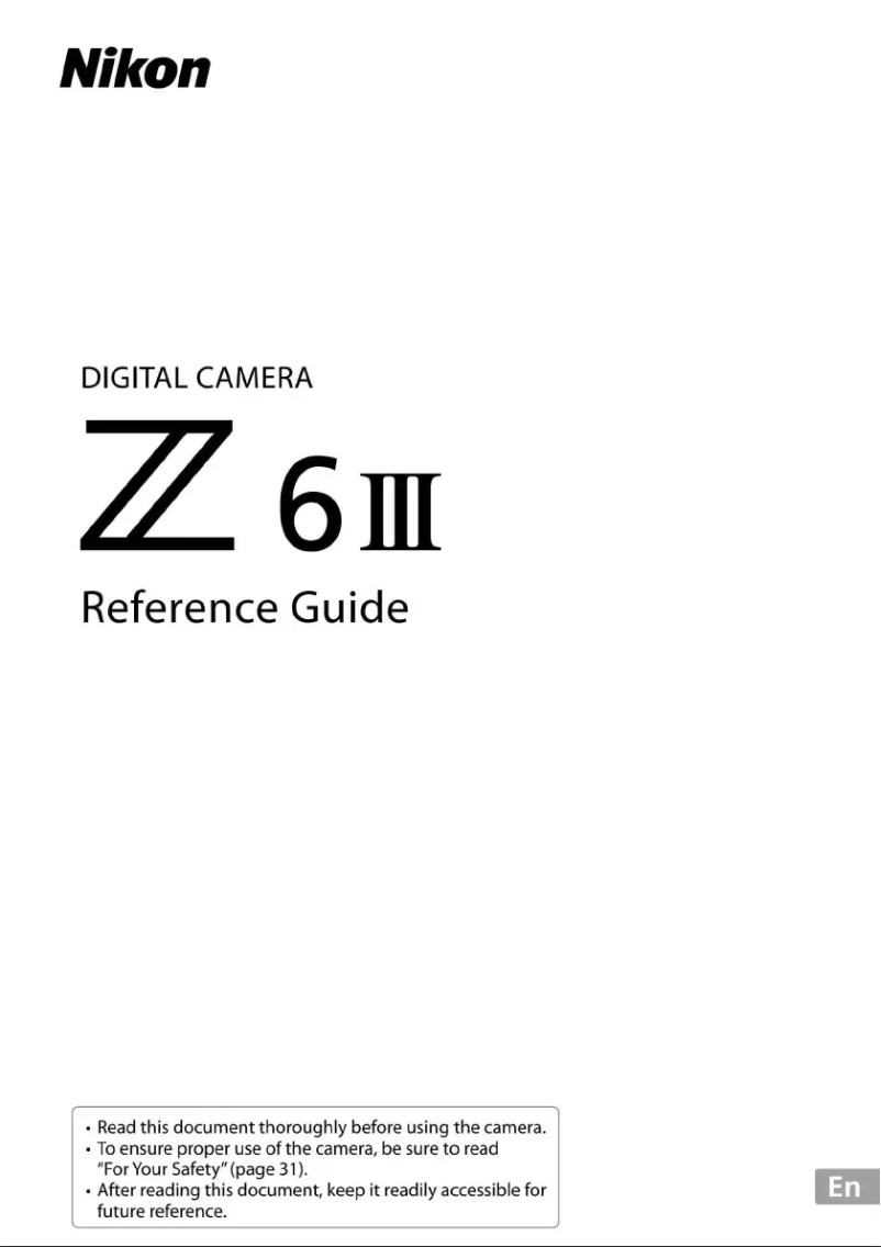 Page 1 of the manual User Manual Nikon Z 6III