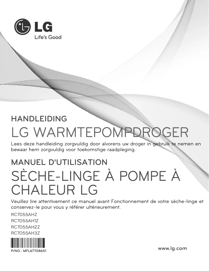 Page 1 of the manual User Manual LG RC7055AH1Z