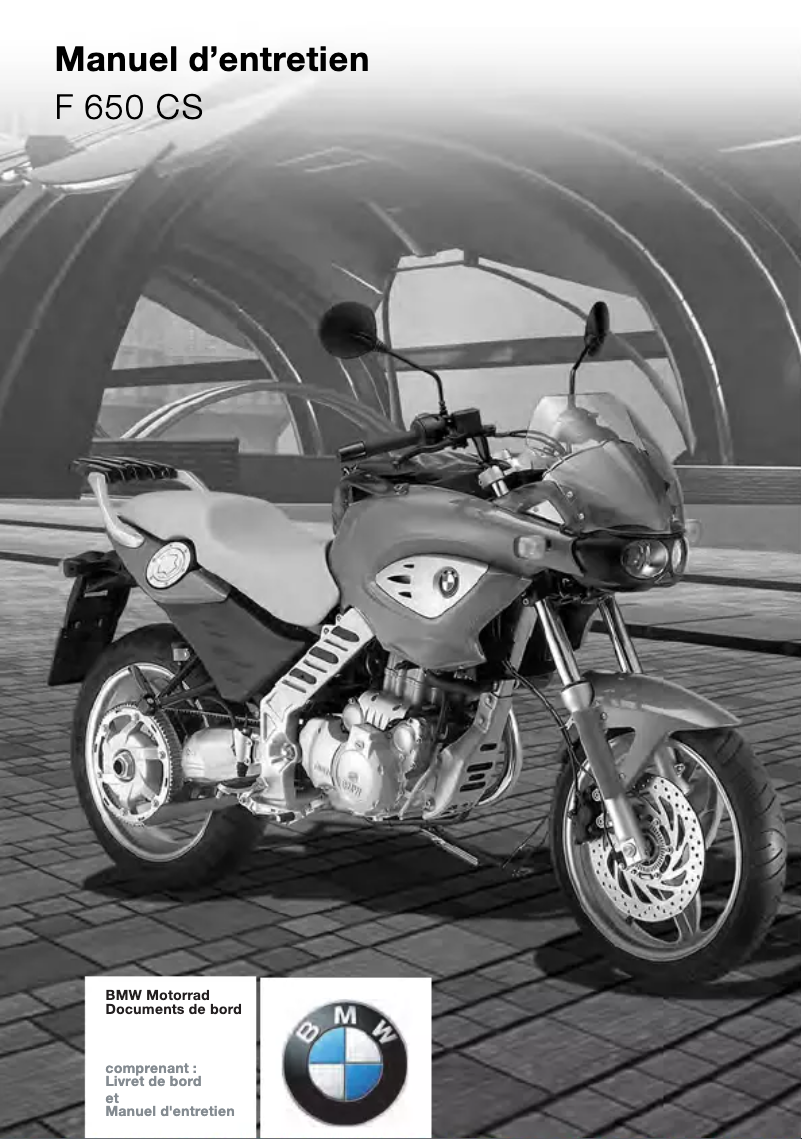 First page image of the manual for F 650 CS (2004)