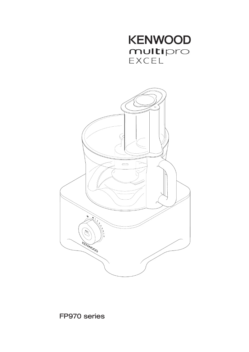 Page 1 of the manual User Manual Kenwood Multipro Excel FPM971