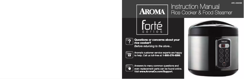 Page 1 of the manual User Manual Aroma Sensor Logic ARC-2000SB