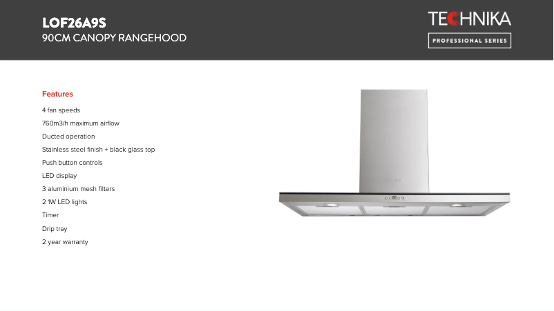 Image de la première page du manuel de l'appareil LOF26A9S