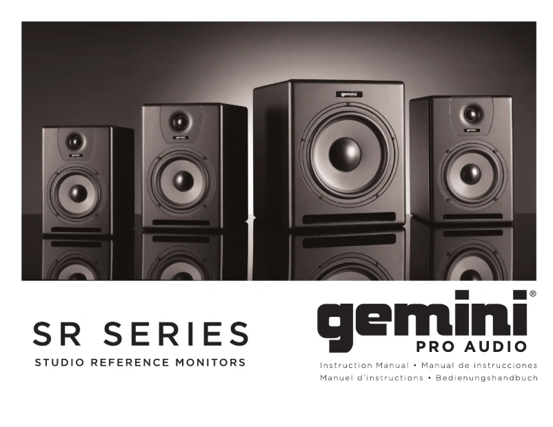 First page image of the manual for SR series