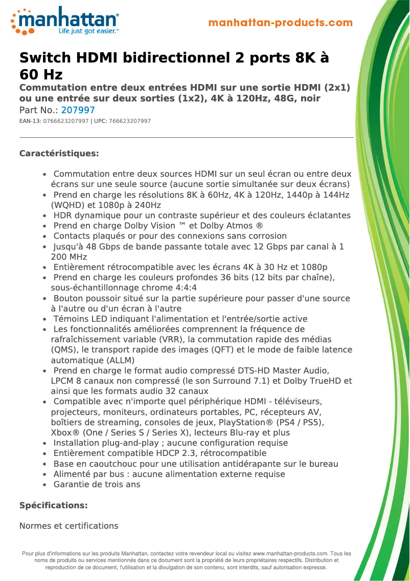 Image de la première page du manuel de l'appareil 207997